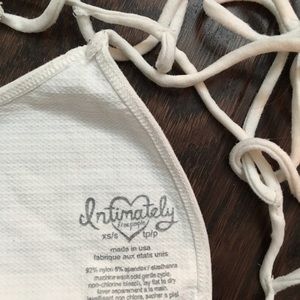 Intimately free people strapped bralette!